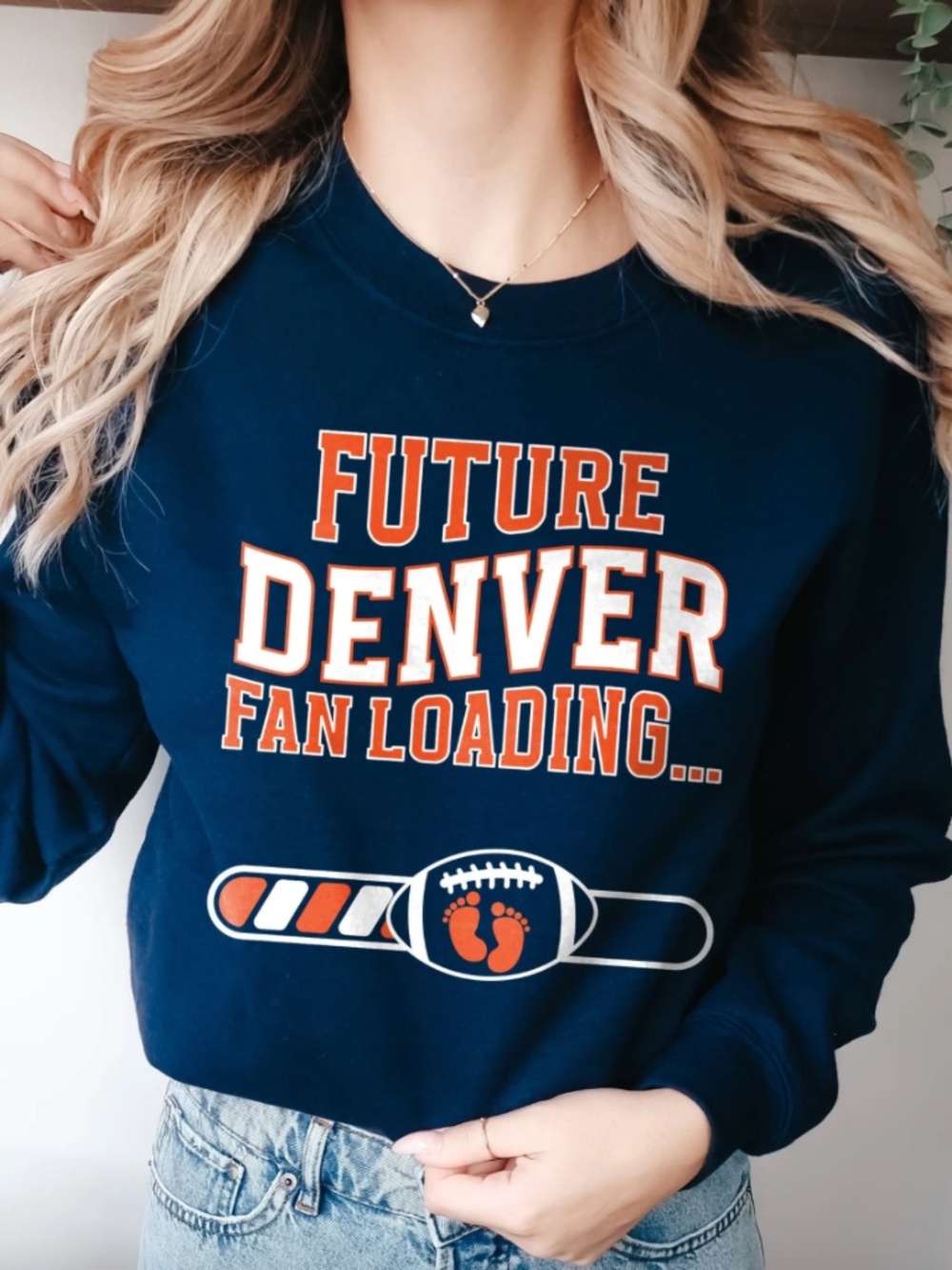 Denver Football Pregnancy Announcement Sweatshirt
